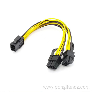 GPU Video Card PCI-E/VGA Splitter Hub Power Cable